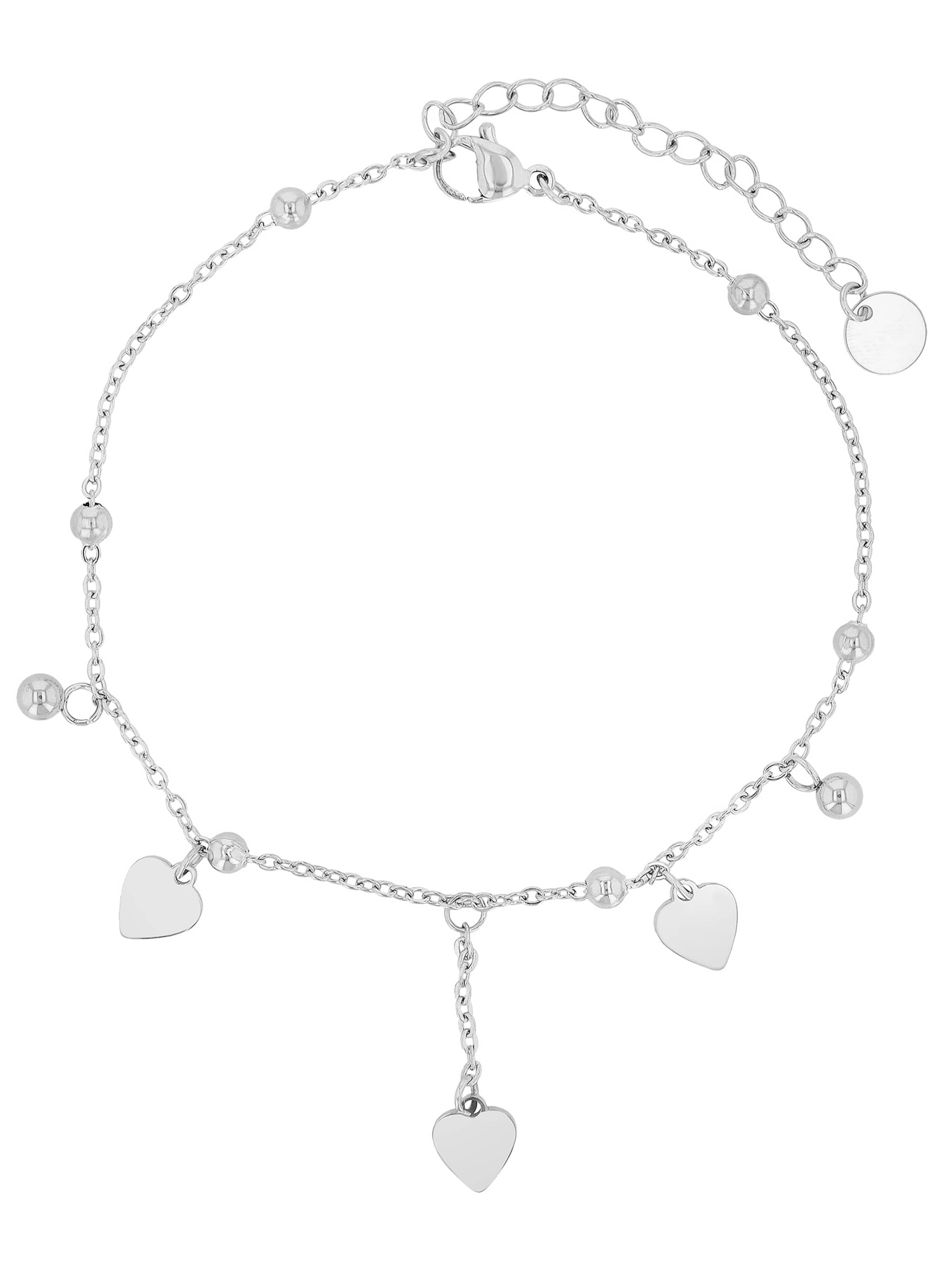 Akzent Fußschmuck 'Dafne, langlebig'‌‌‌‌‌‌‌‌‌‌ in Silber: Vorderseite