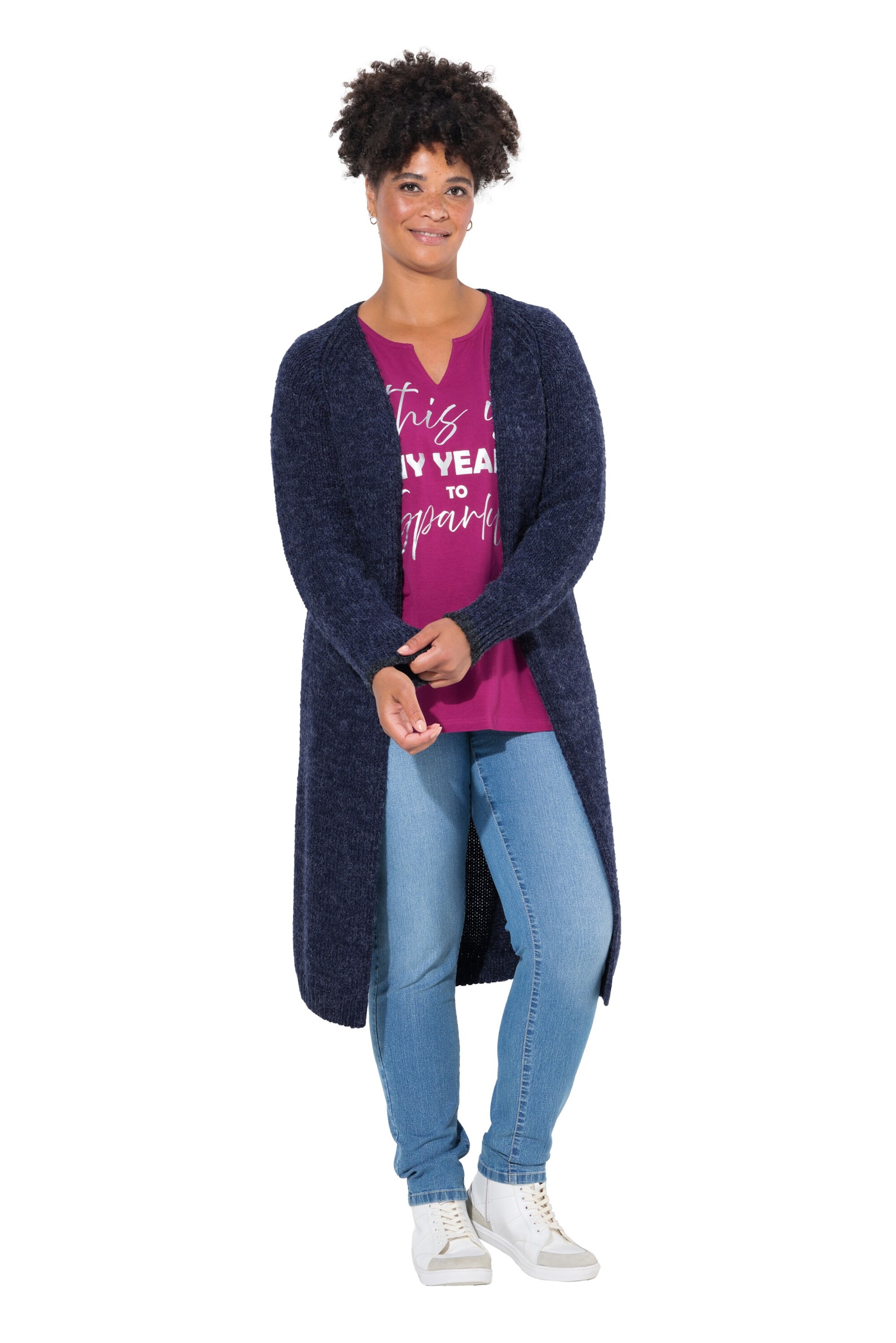 Janet & Joyce Strickjacke in Blau