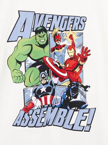 T-Shirt 'AVEMARVE' MANGO KIDS en blanc