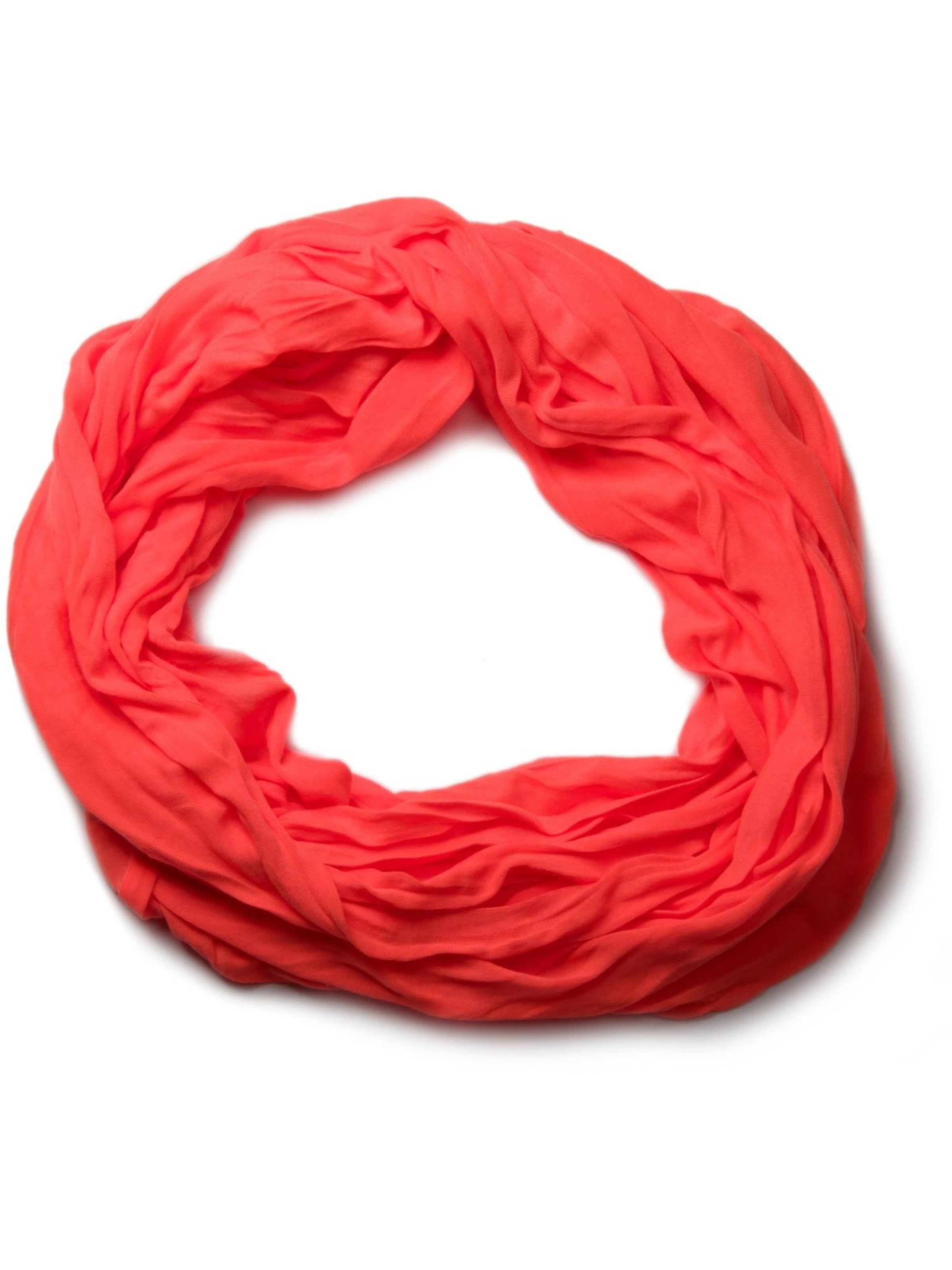 styleBREAKER Schlauchschal 'Jersey Loop in Crash Optik'‌‌‌‌‌‌ in Orange: Vorderseite