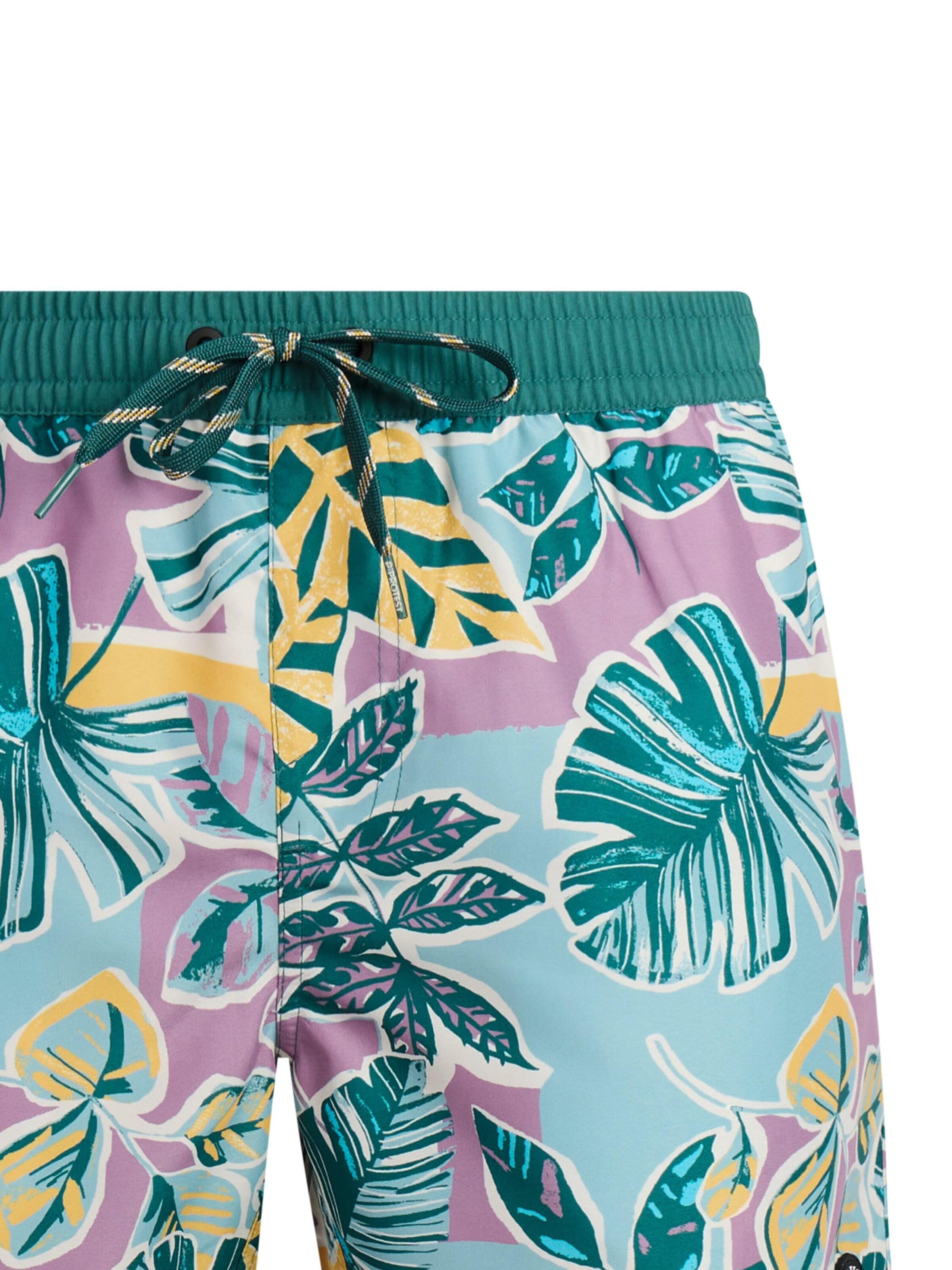 PROTEST Board Shorts 'PRTRayger' in Purple