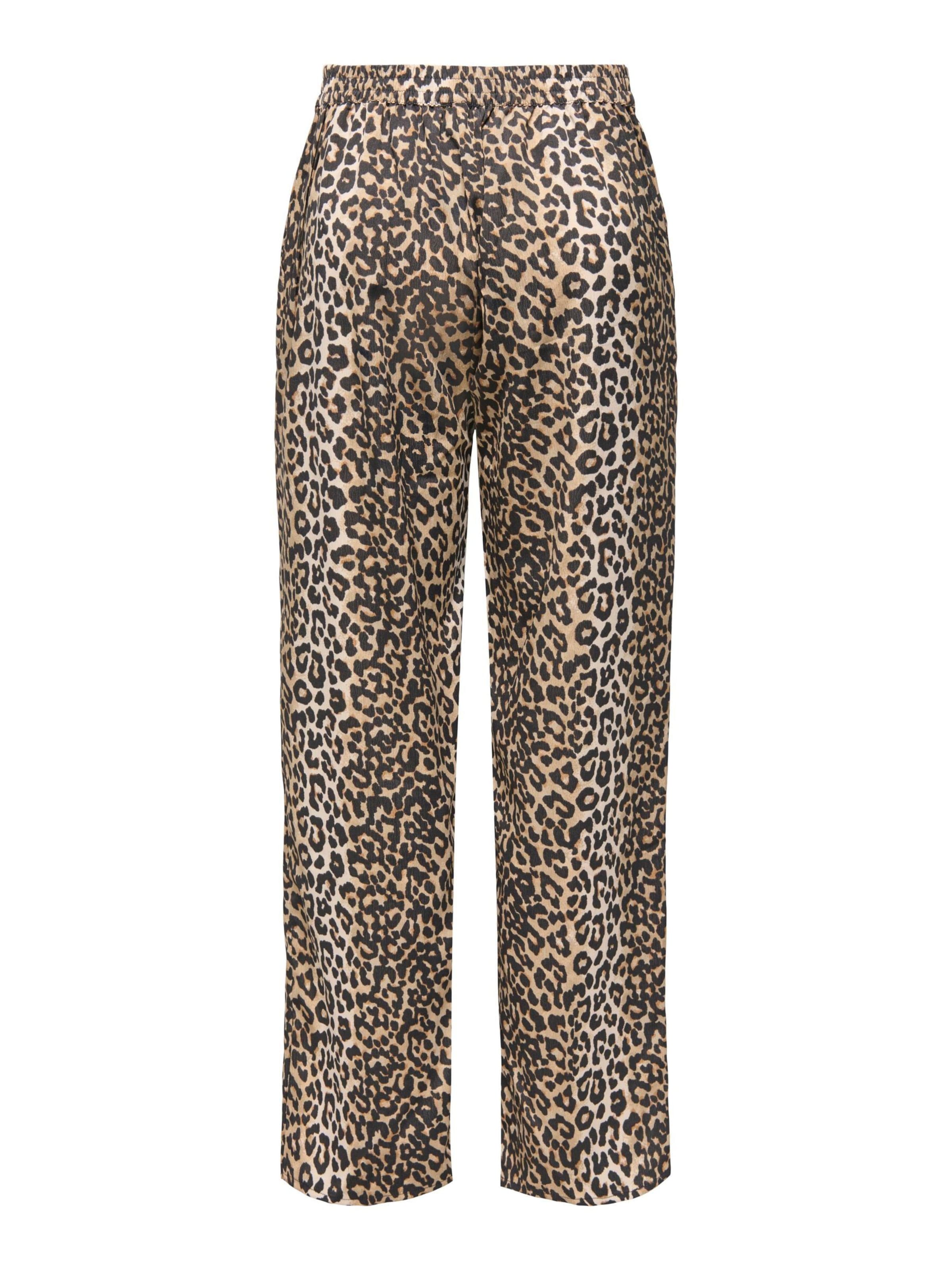 ONLY Wide leg Broek 'ONLNova' in Bruin