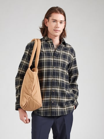 JACK & JONES Comfort fit Overhemd 'JJJOSHUA' in Zwart: voorkant