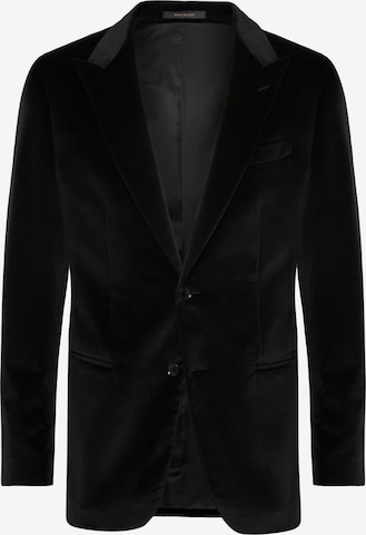 Coupe regular Veste de costume Boggi Milano en noir : devant