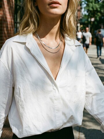 Nemomatheo Necklace 'Rope & Silk' in Silver