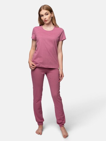 greenjama Pajama Shirt 'Single Jersey' in Purple: front