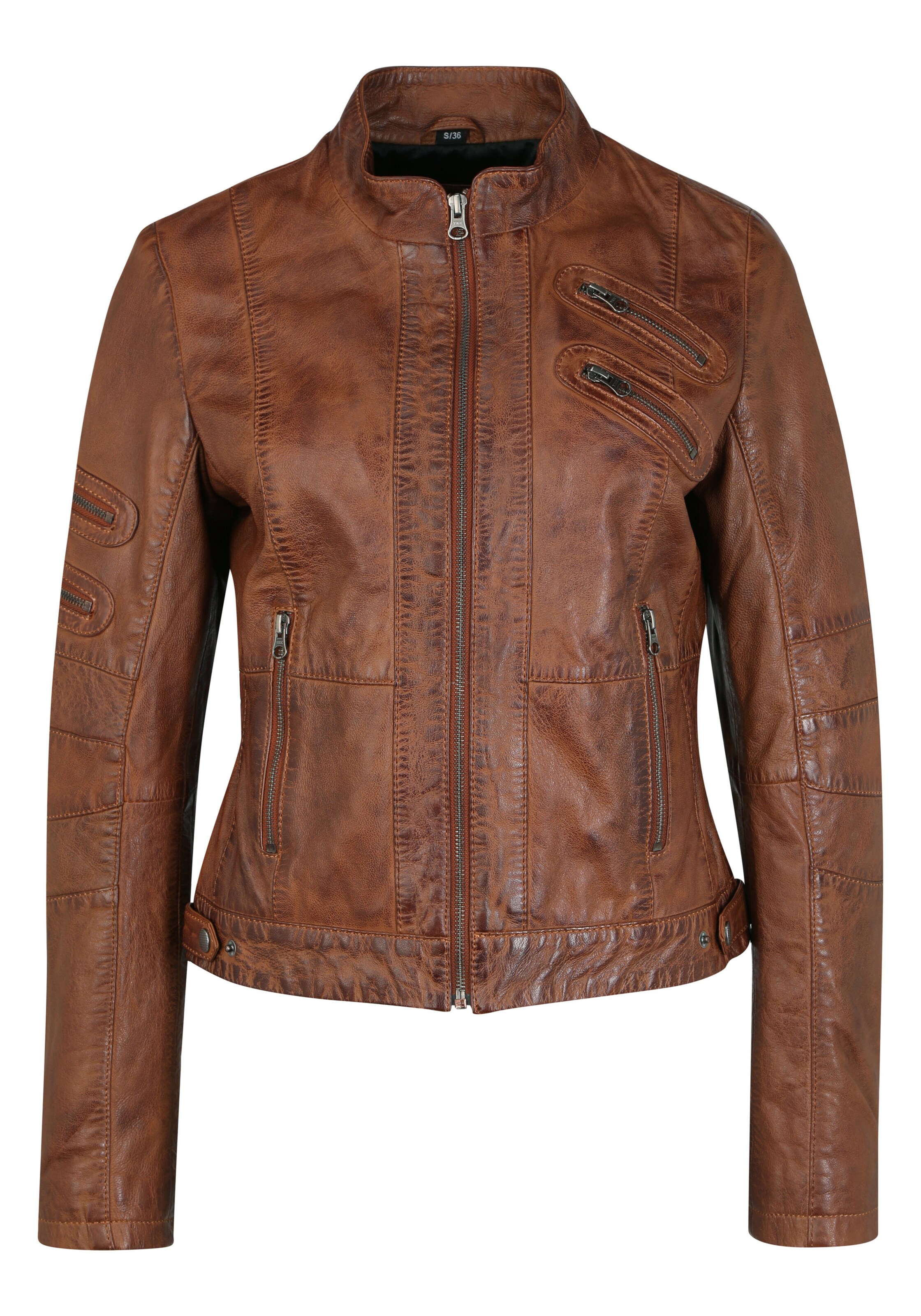 7ELEVEN Between-Season Jacket 'Lilo' in Cognac ABOUT YOU