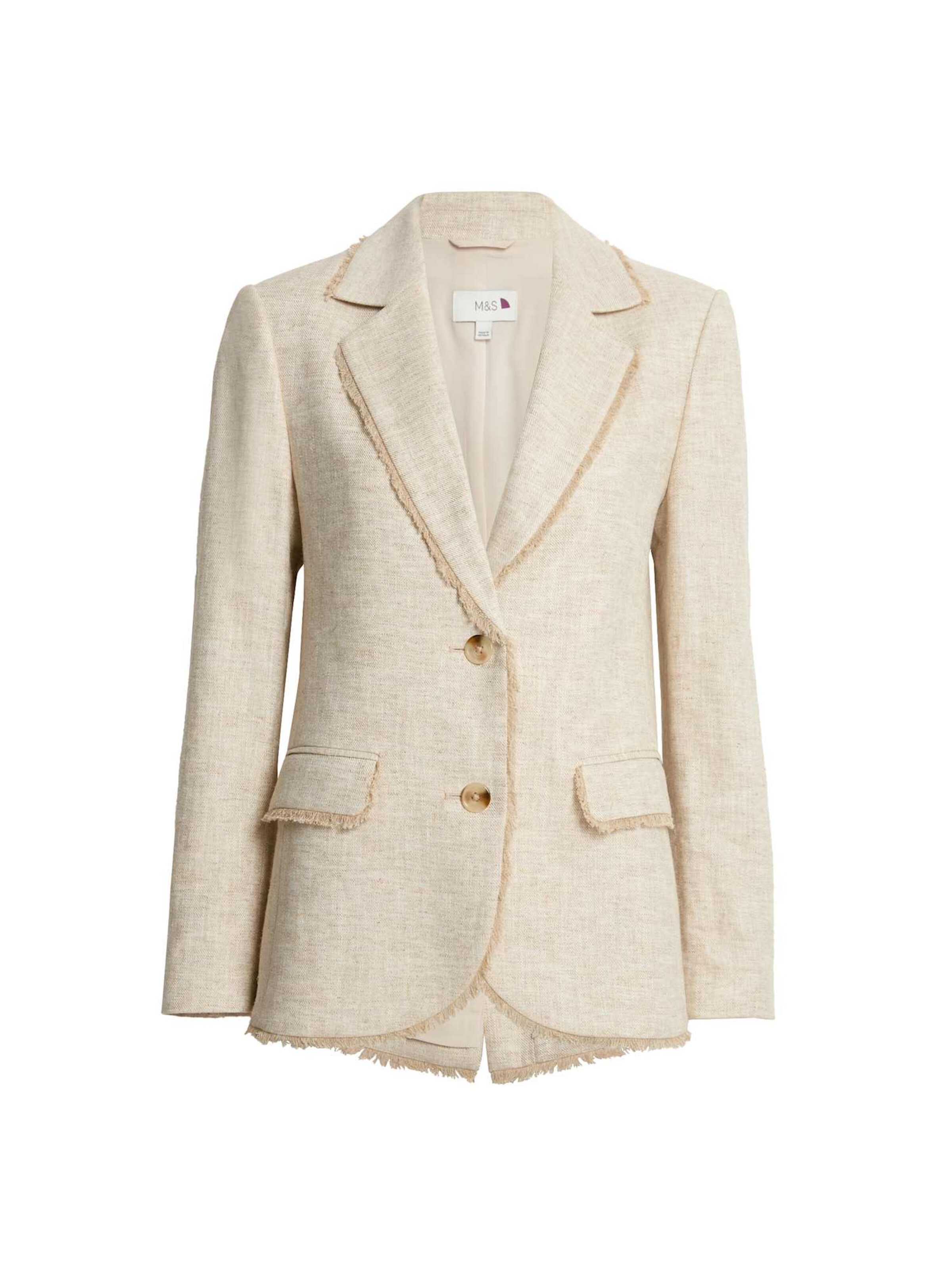 Blazer di Marks & Spencer in beige: frontale