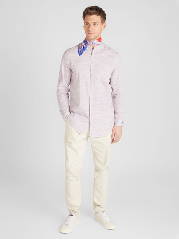 SCOTCH & SODA Regular fit Button Up Shirt in Purple