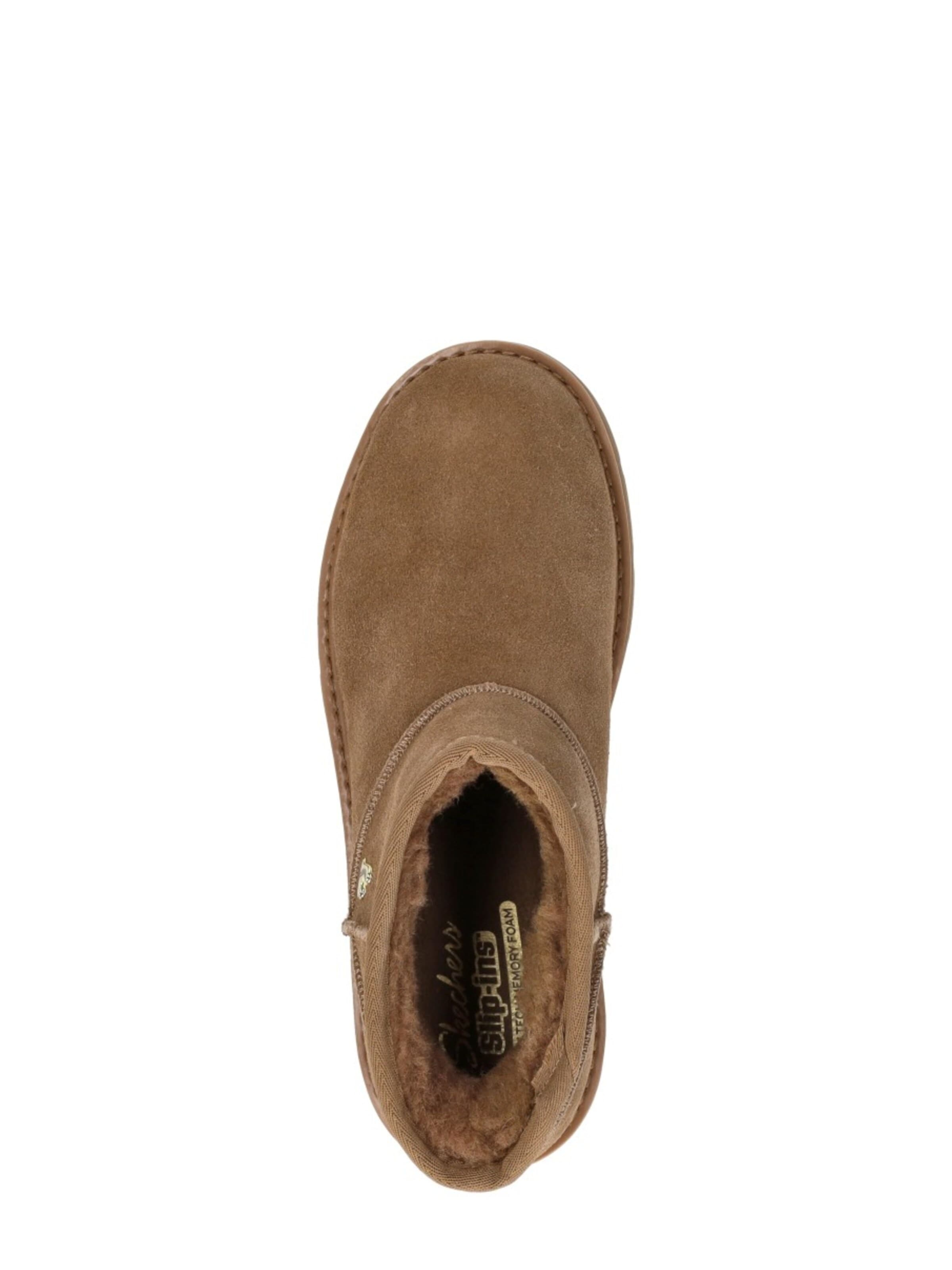 SKECHERS Enkellaarsje 'Keep Street - Cozy Mini' in Bruin