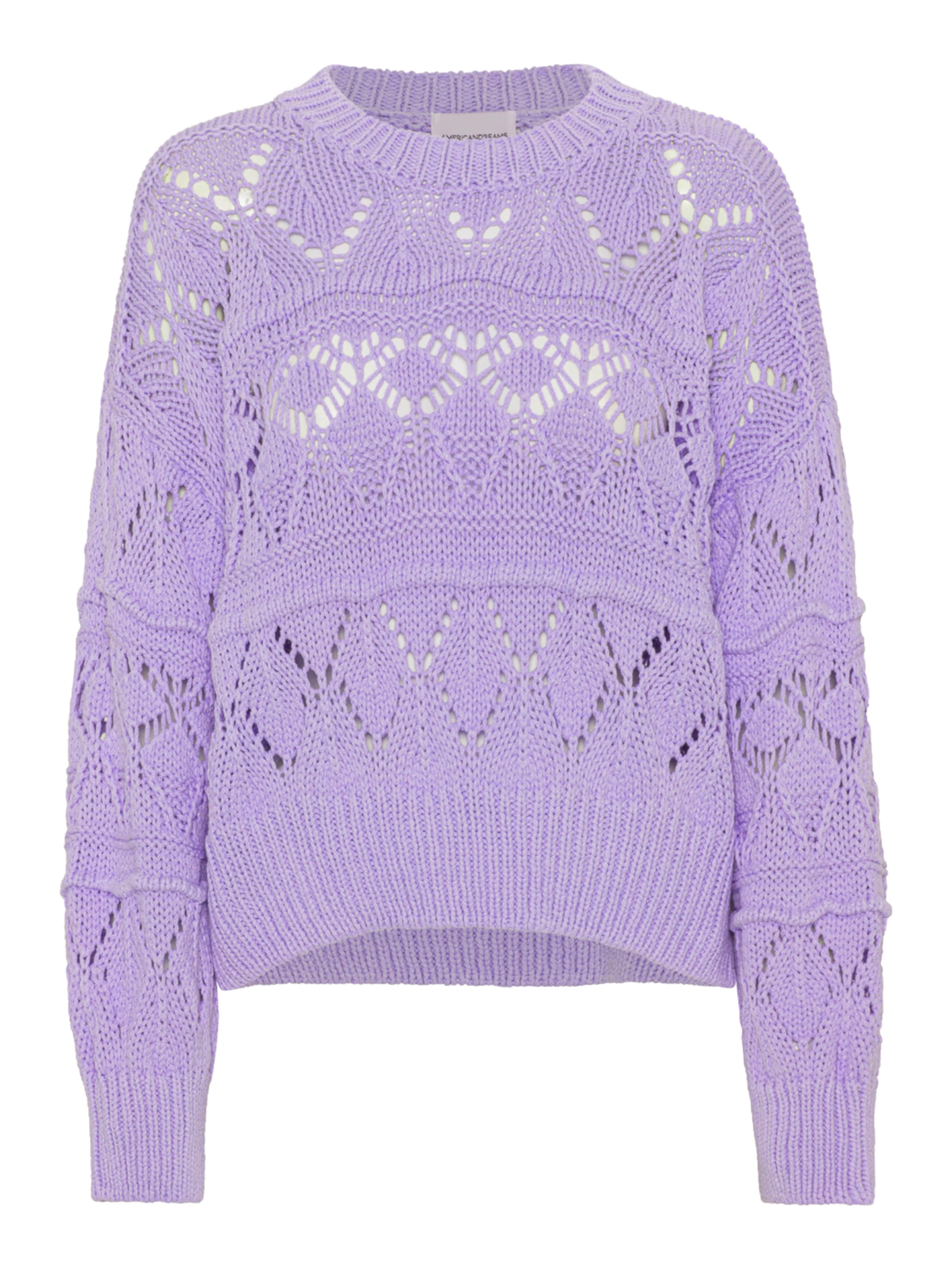 americandreams Pullover 'Cassie'‌‌ in Lila: Vorderseite