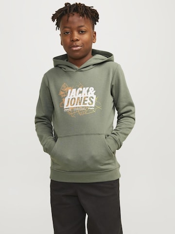 Jack & Jones Junior Sweatshirt 'Map' i grøn: forside