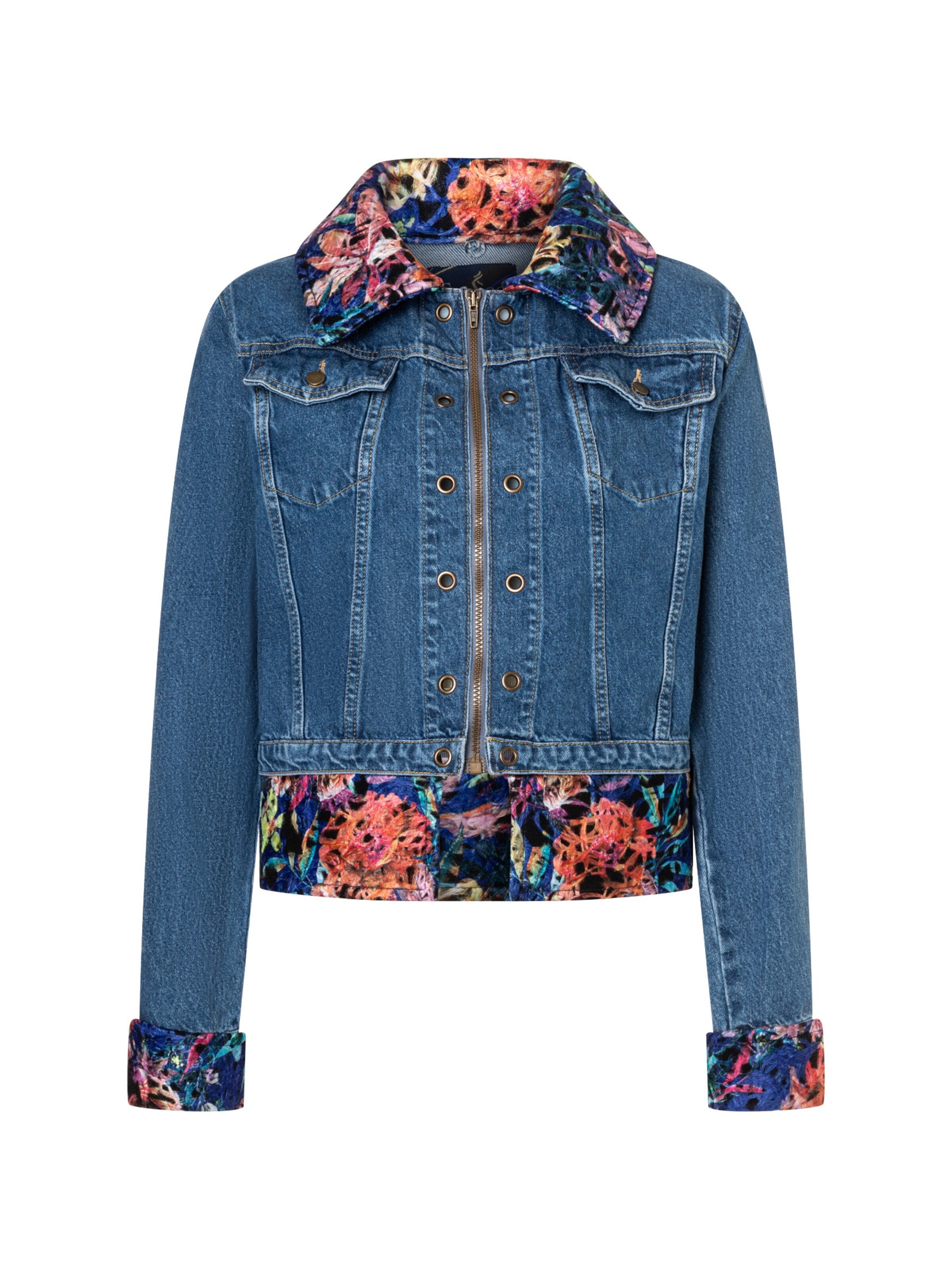 Fenice Between-Season Jacket in Purple: front