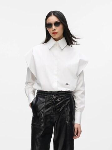 Karl Lagerfeld Блузка в Белый: спереди