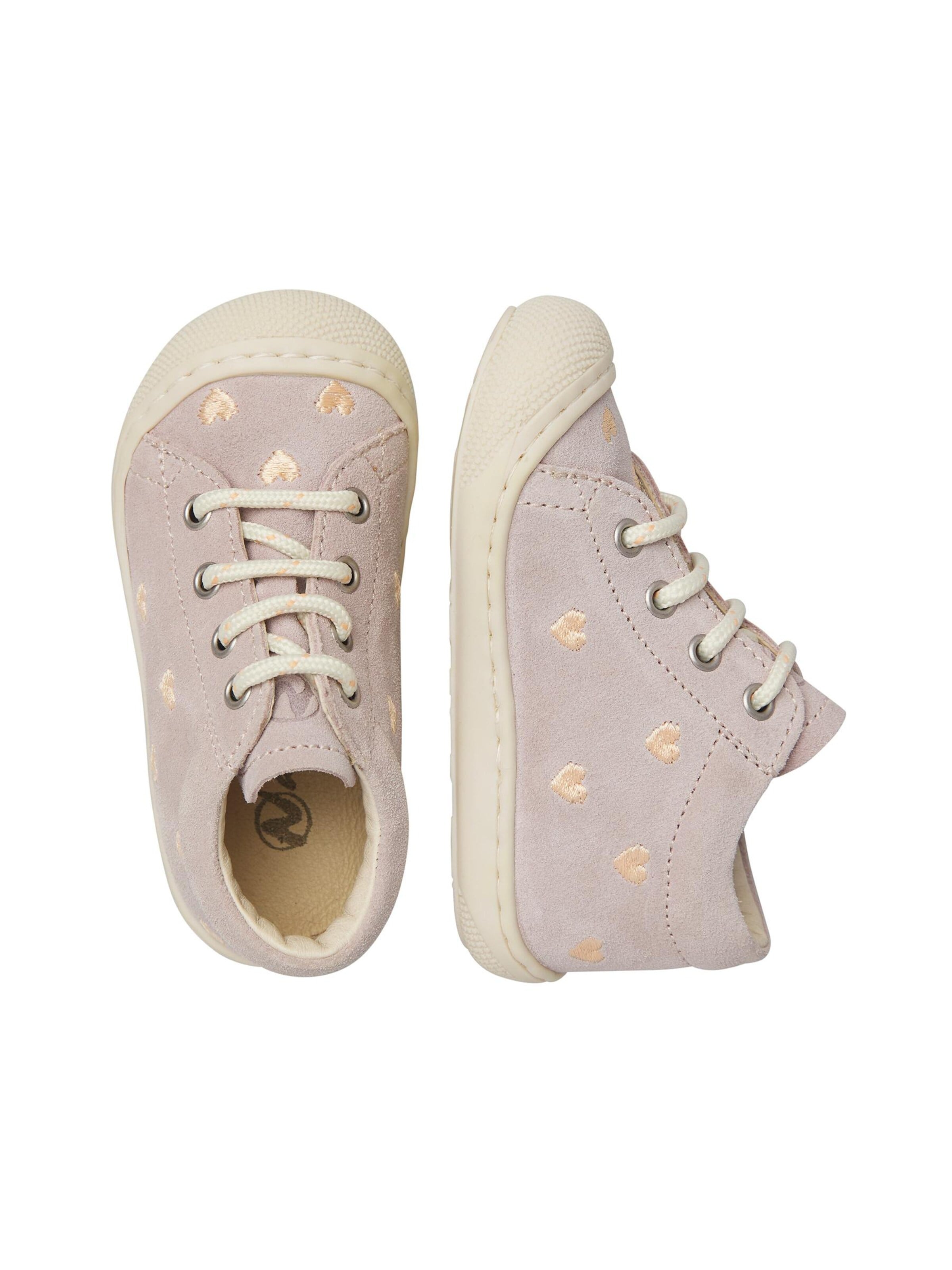 NATURINO Trainers 'COCOON EMBR.HEARTS' in Pink