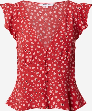 ABOUT YOU Shirt 'Sina' in Rood: voorkant