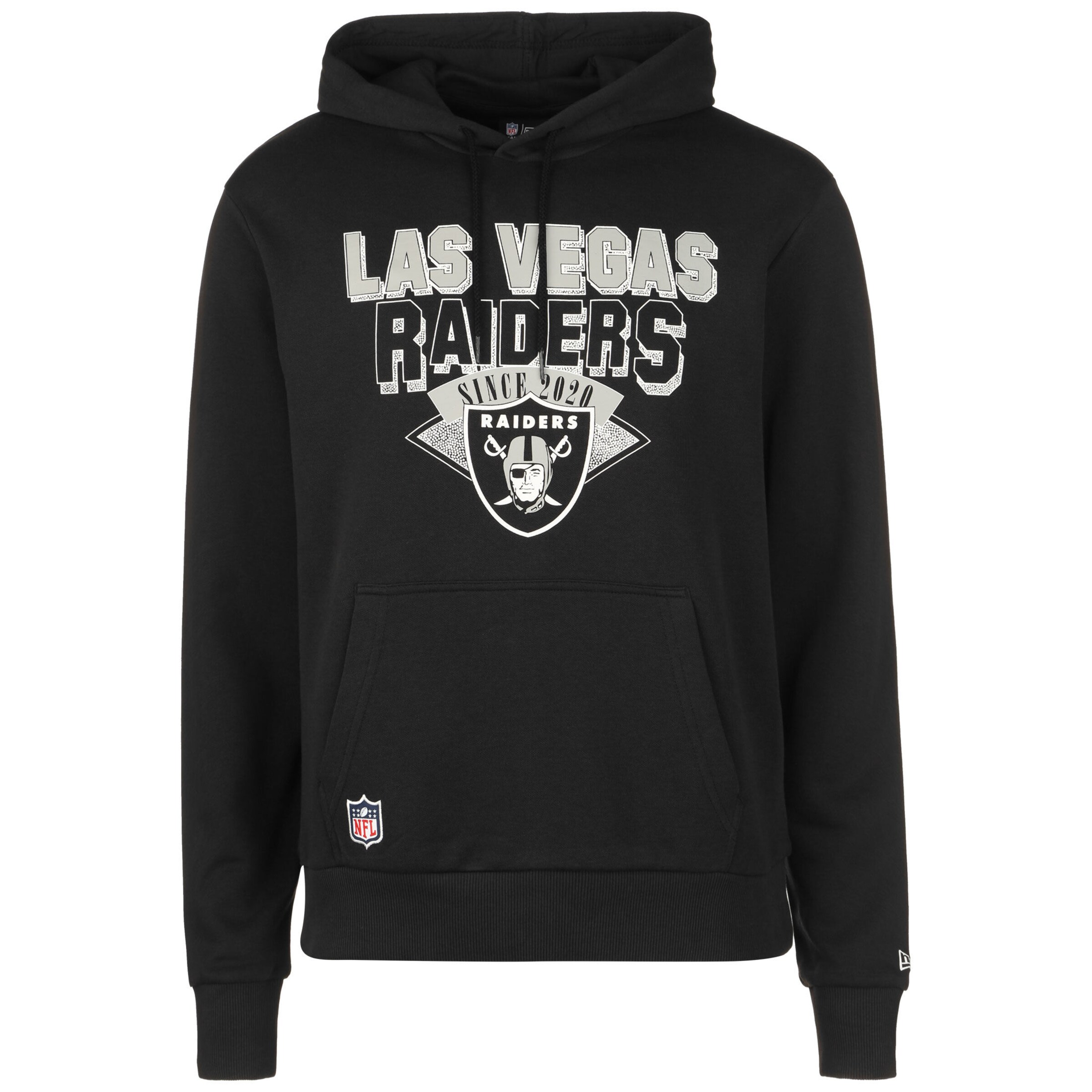 NEW ERA Sweatshirt 'Raiders' in schwarz / weiß, Produktansicht