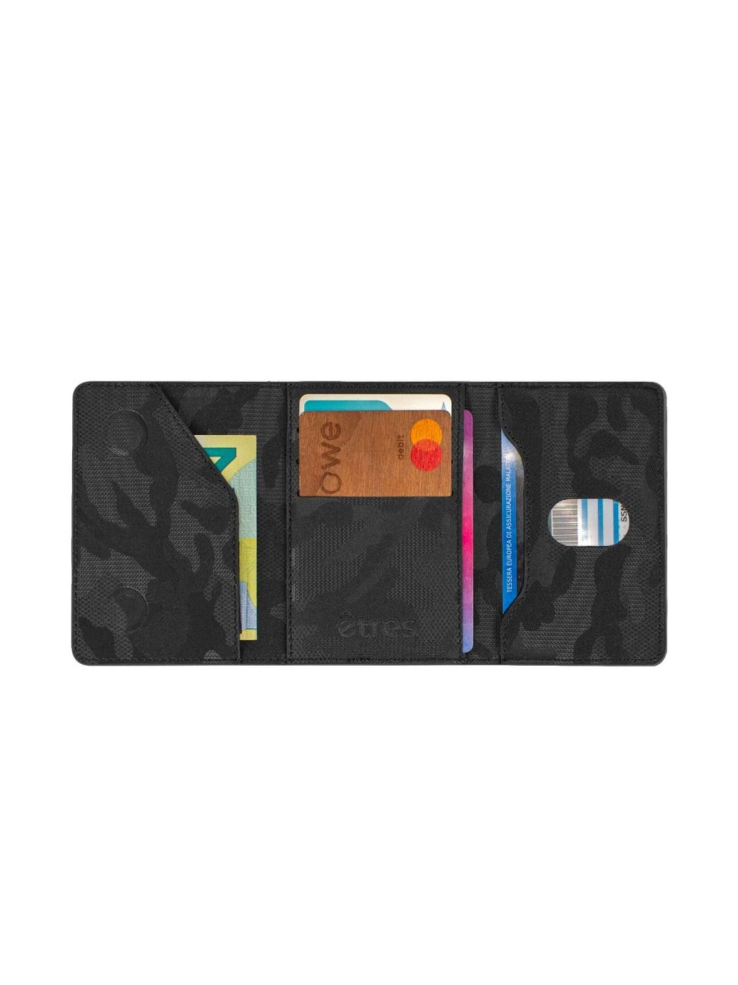 Porte-monnaies 'Etres Smart Wallet - Flach • Camo' Techmade en noir