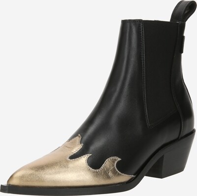 AllSaints Chelsea Boots 'DELLAWARE' en or / noir, Vue avec produit