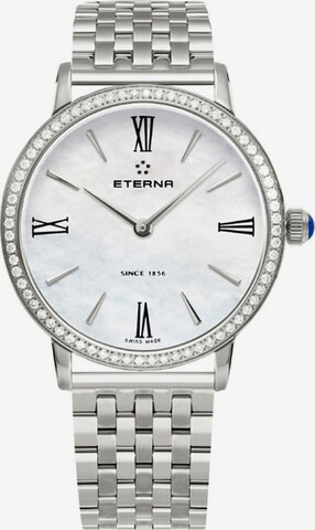 ETERNA Analoguhr in Silber: Vorderseite
