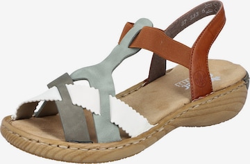 Rieker Sandals in Green: front