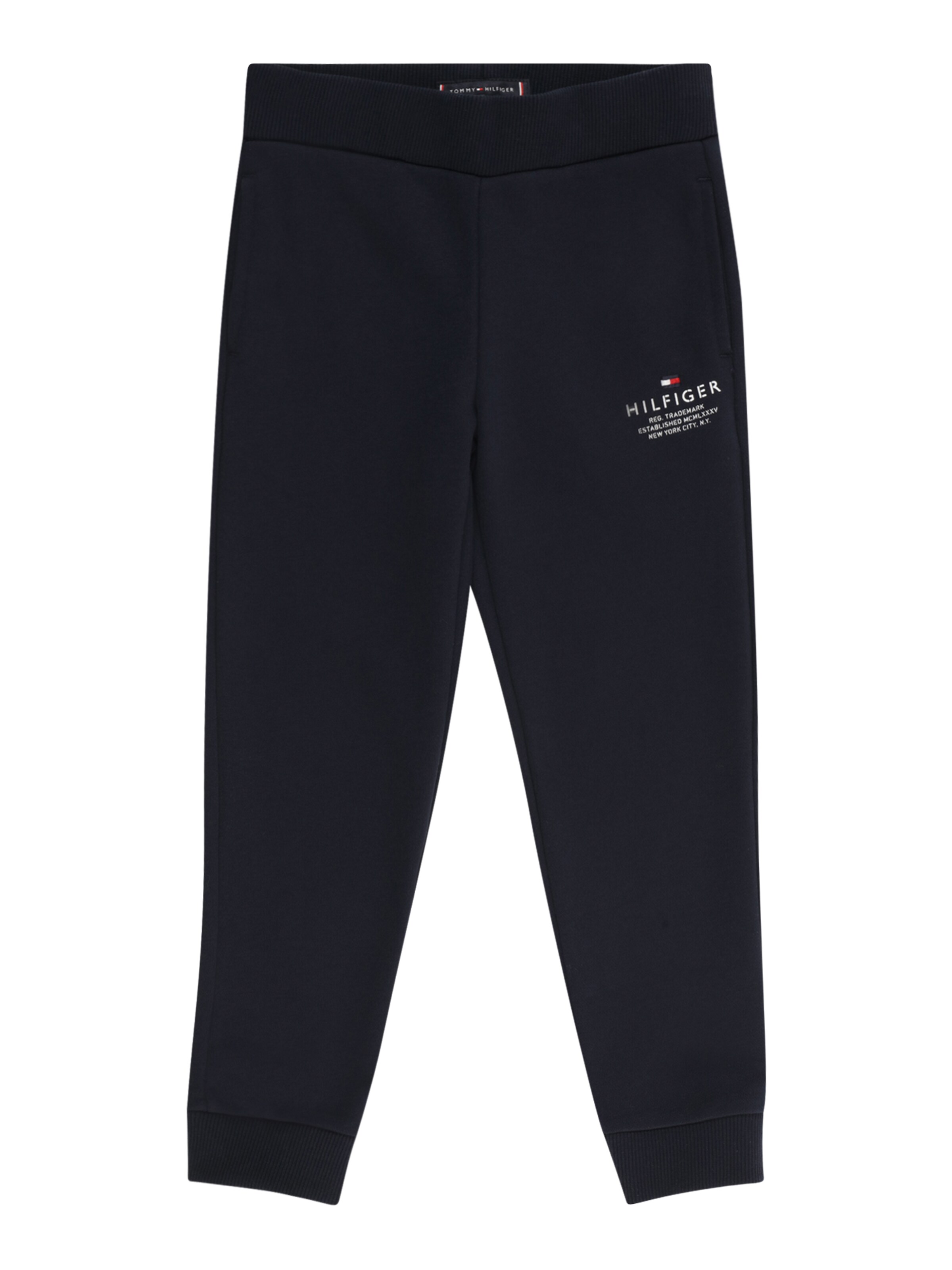 TOMMY HILFIGER Zúžený Kalhoty – modrá: přední strana