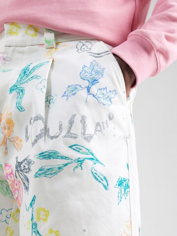 Soulland Loose fit Pleat-front trousers 'MARTY' in White