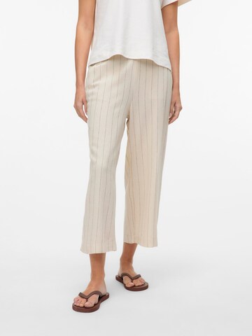 VERO MODA Wide leg Broek 'Vmmindy' in Beige: voorkant