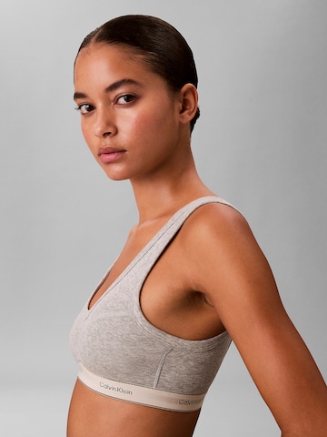Calvin Klein Bustier BH 'Heritage Cotton Stretch' in Grau
