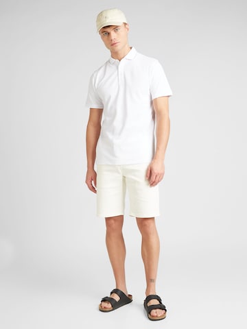 Bruun & Stengade Poloshirt 'Monir' in Weiß