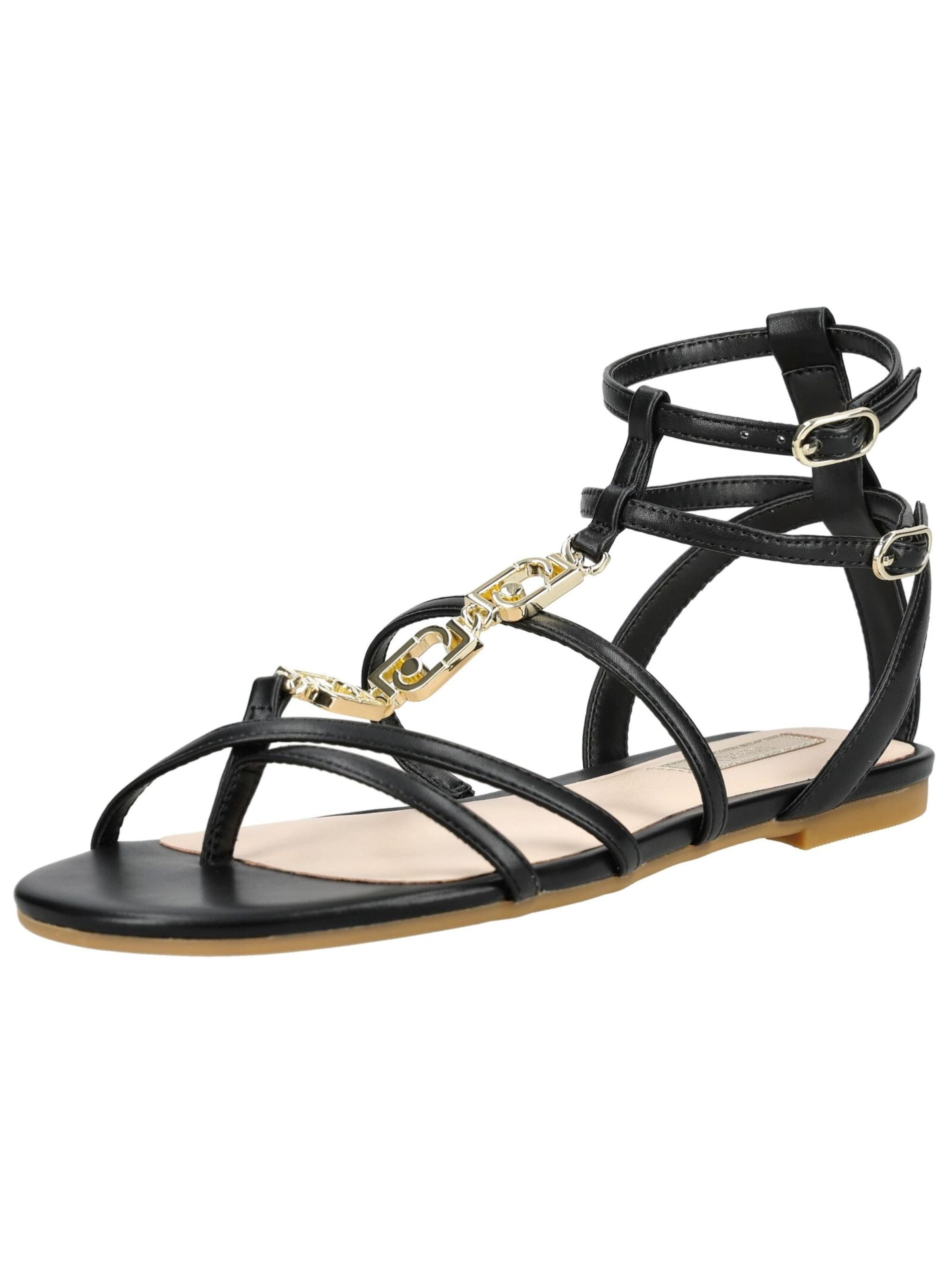 Liu Jo Sandalen met riem in Zwart: voorkant