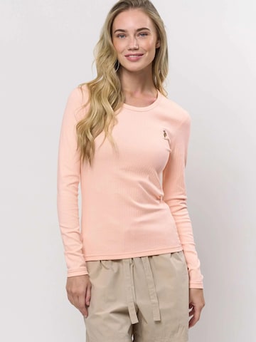 T-shirt U.S. POLO ASSN. en rose : devant