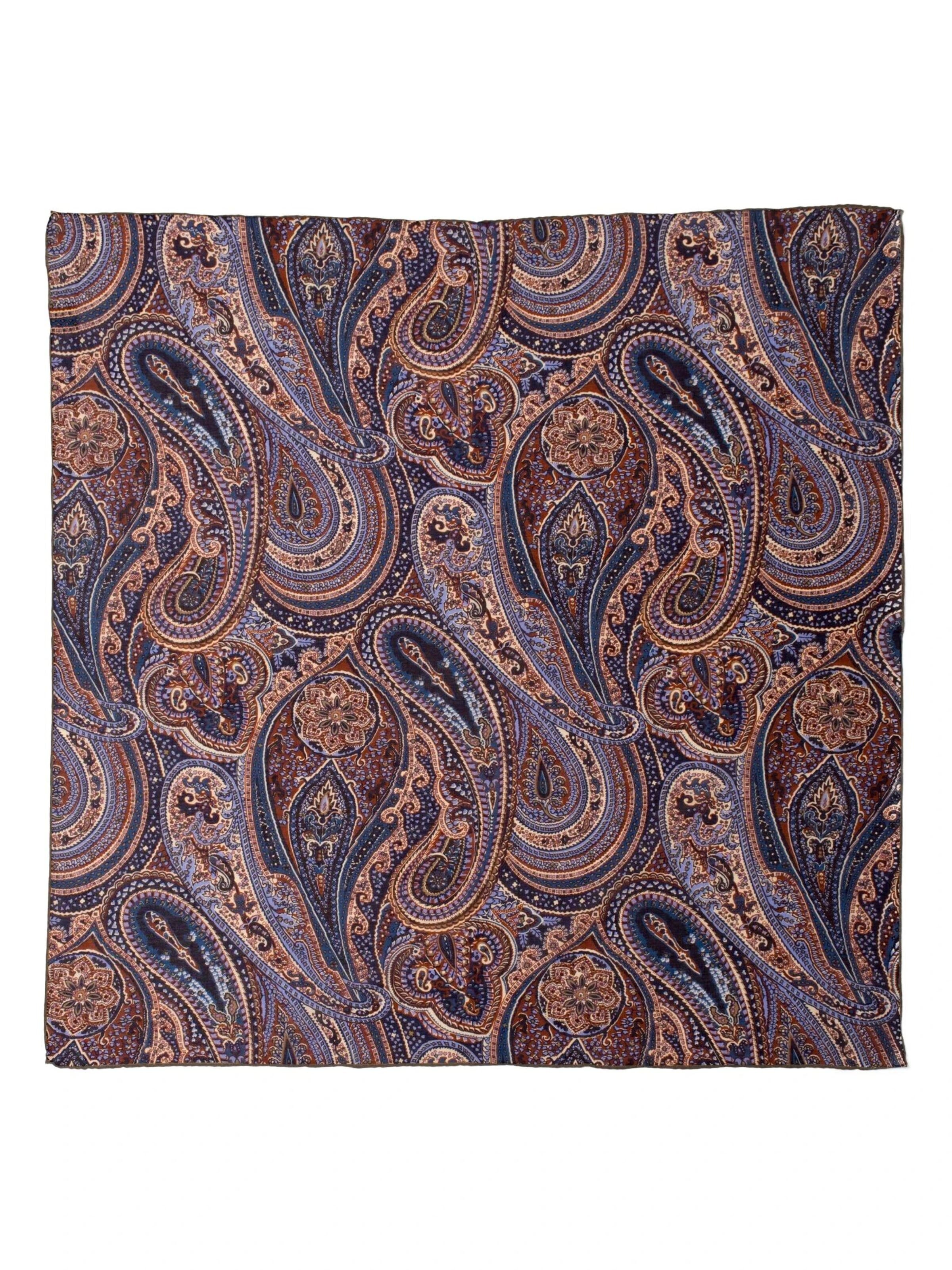 MayTree Scarf 'Seidentuch mit Baumwolle' in Brown: front