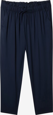 Largi Pantaloni de la Tom Tailor Women + pe albastru: față