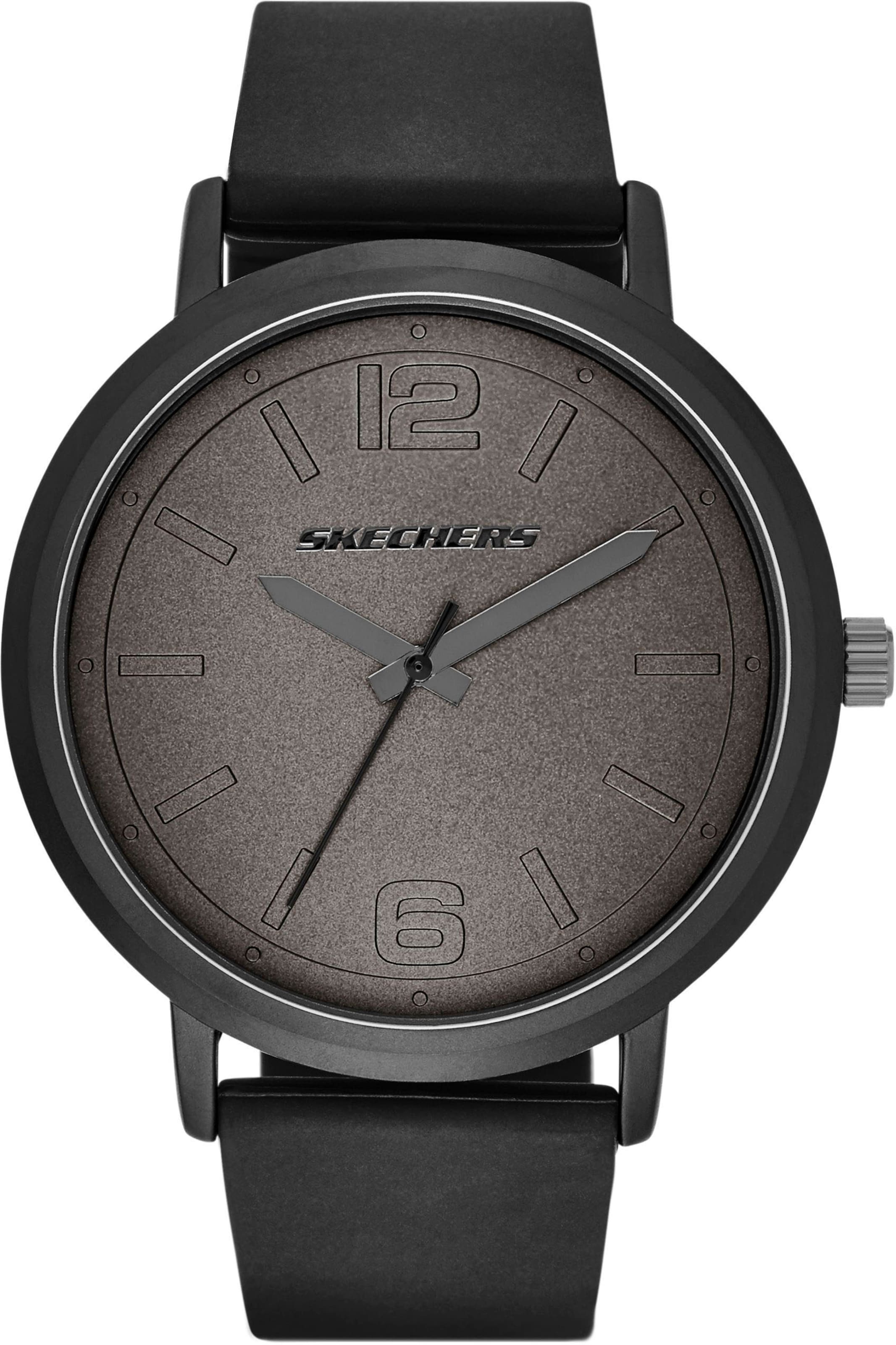SKECHERS Analog Watch in Black: front