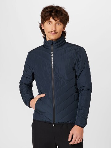 Veste de sport EA7 Emporio Armani en bleu : devant