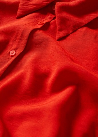 MANGO Košilové šaty 'Pampa2' – červená
