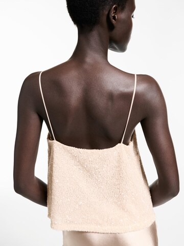 MANGO Top 'XLENJU' in Beige