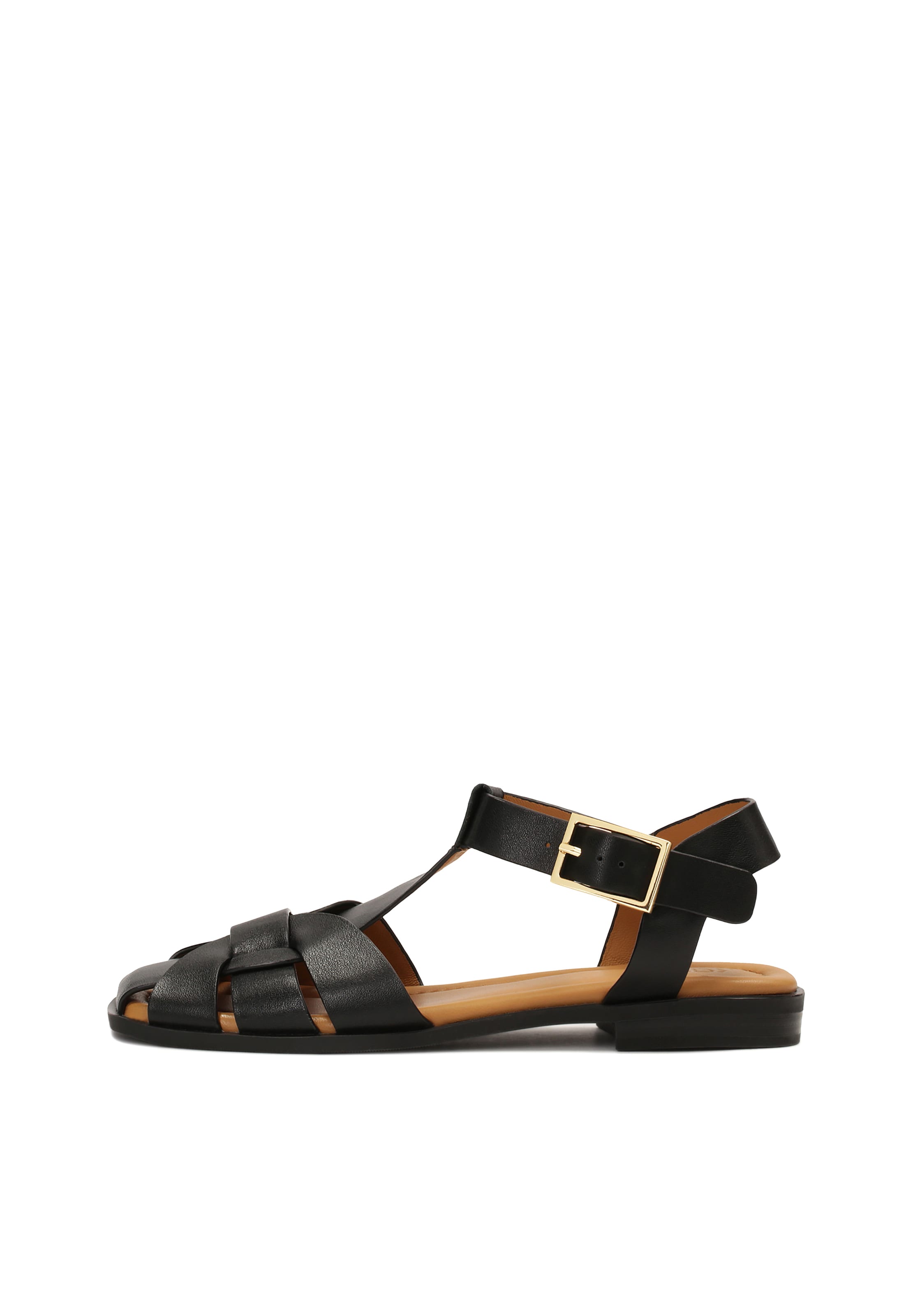 Kazar Sandals in Black: front