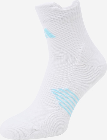ADIDAS PERFORMANCE Спортни чорапи в бяло: отпред