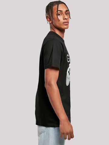 T-Shirt 'Gamer Heartbeat' F4NT4STIC en noir