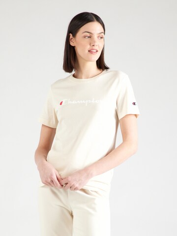 Maglietta di Champion Authentic Athletic Apparel in giallo: frontale