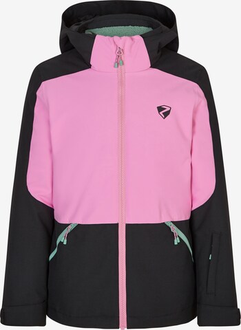 ZIENER Athletic Jacket 'AMELY' in Pink: front