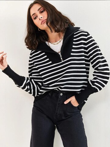 Bianco Lucci - Pullover em preto: frente