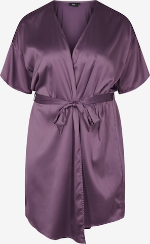 Robe de chambre 'MELSA' Zizzi en violet : devant