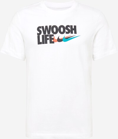 Nike Sportswear Shirt in blau / koralle / schwarz / weiß, Produktansicht
