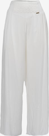 balta Influencer Laisvas Kelnės: priekis