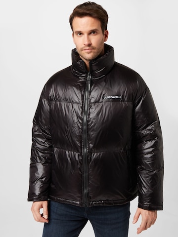 Just Cavalli Winter Jacket in Black: front