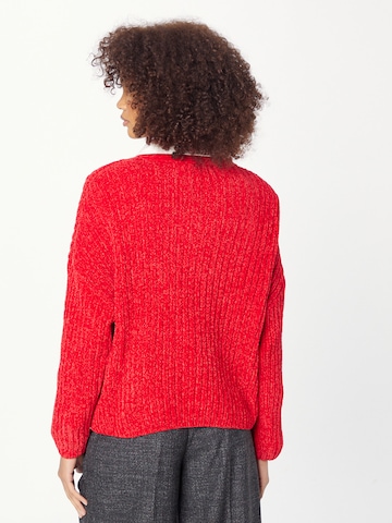 OVS Sweater 'CHENILLE' in Red