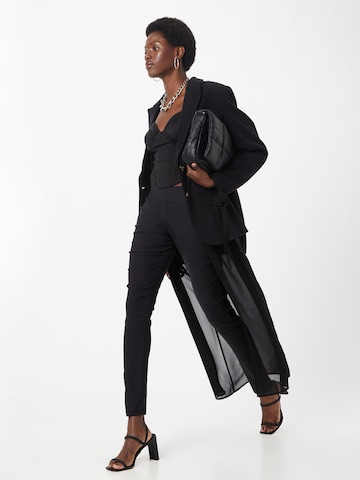 Freequent Slimfit Spodnie w kolorze czarny